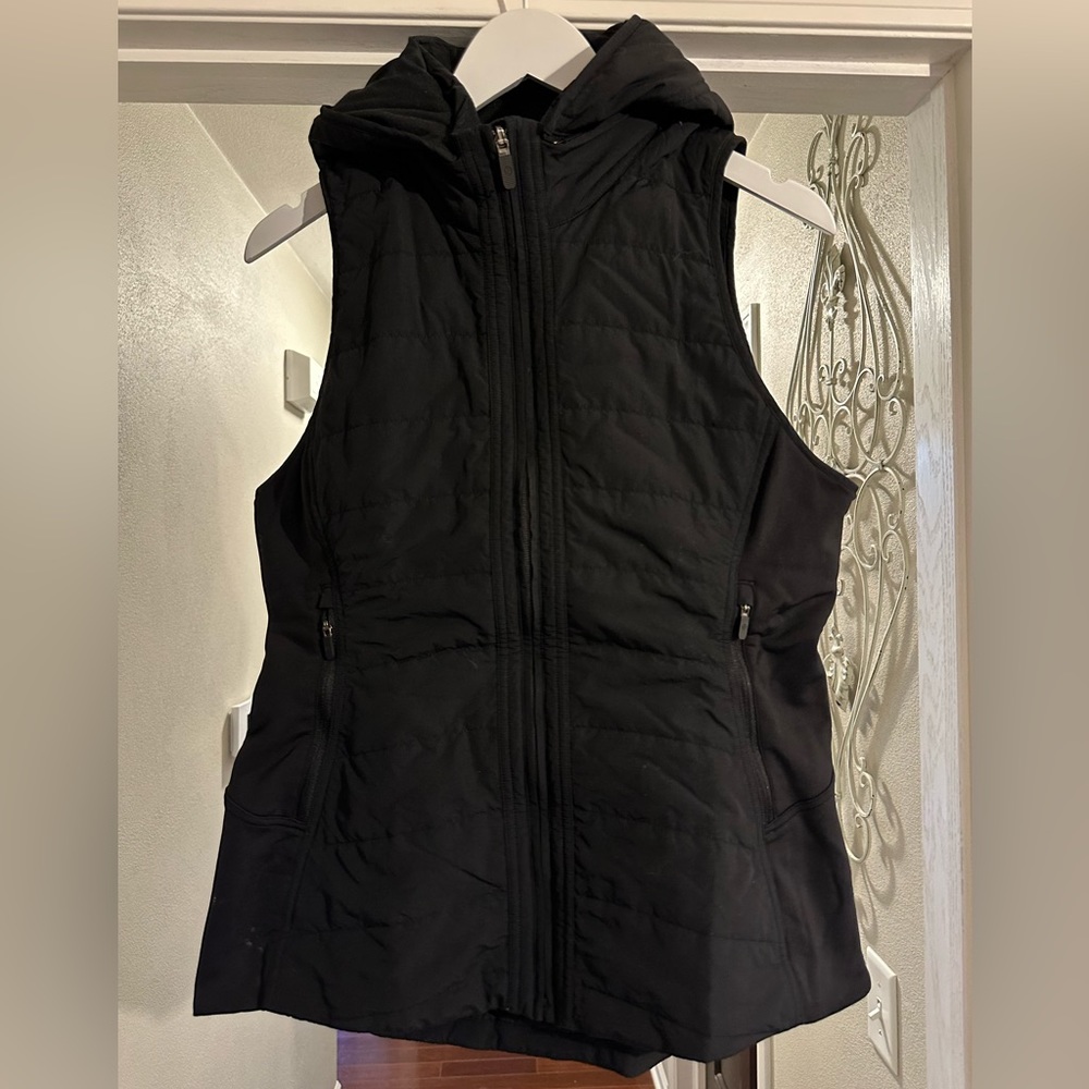 Lululemon Another Mile Vest Black 12 Hooded